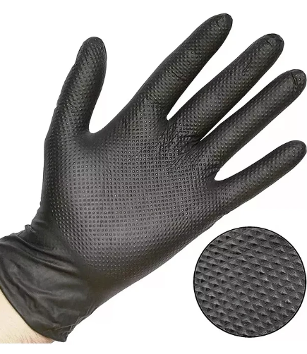 Guantes de Nitro color Negro Doble espesor